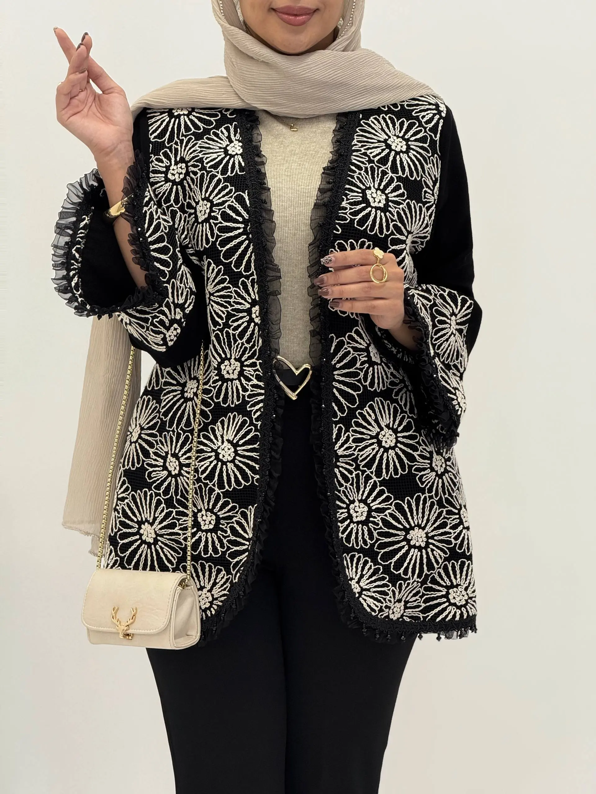 3940-کت سوزن دوزی لوکس